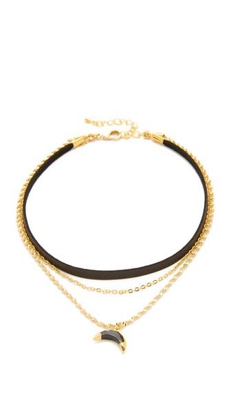 Lacey Ryan Black Spinel Horn Choker