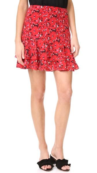 Grey Jason Wu Print Miniskirt