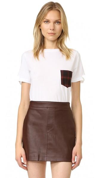 Helmut Lang Plaid Pocket Tee