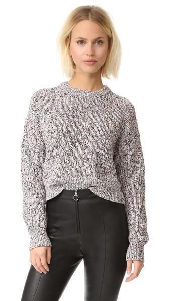 T By Alexander Wang Half Cardigan Knit Pullover