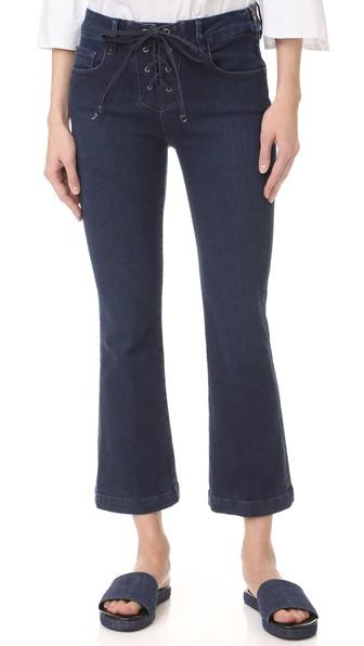 Frame Le Crop Mini Boot Lace Up Jeans