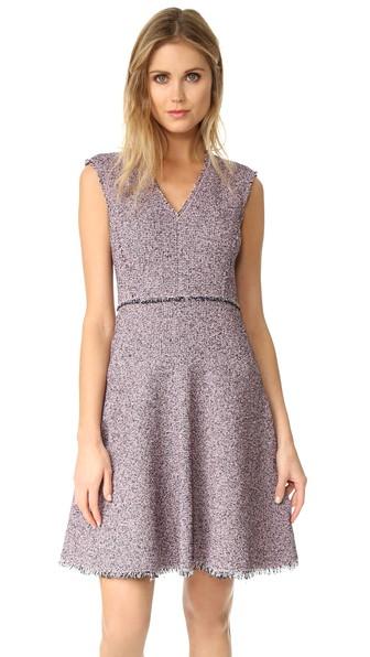 Rebecca Taylor Sleeveless Tweed Dress