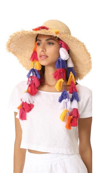 Kate Spade New York Tassel Backpack Sunhat