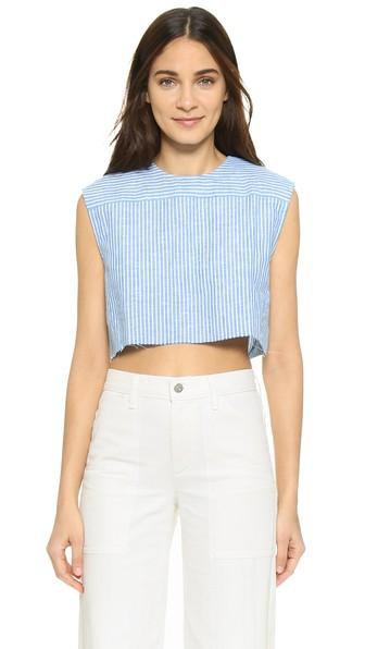 Shakuhachi Boxy Stripe Crop Top