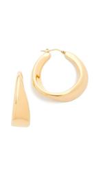 Soave Oro Sculptured Twist Hoop Earrings