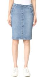 Frame Le Pencil Buttoned Skirt