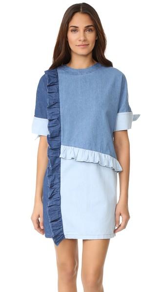 Sjyp Denim Frill Dress