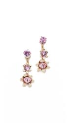 Oscar De La Renta Lily Back Drop Earrings