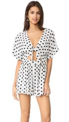 Mara Hoffman Embroidered Wrap Front Romper