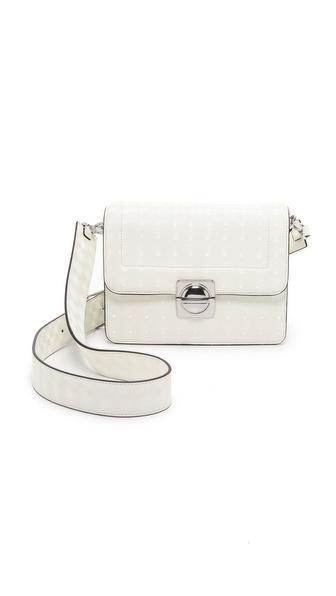 Marc By Marc Jacobs Top Schooly Checker Messenger Bag - Star White