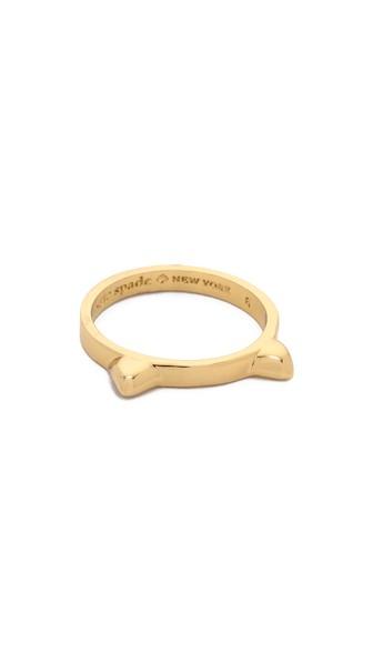 Kate Spade New York Out Of The Bag Cat Ears Ring - Gold