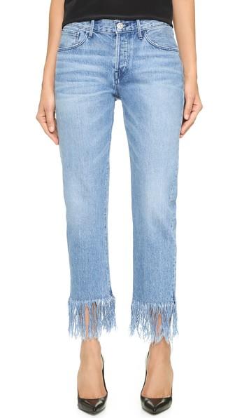 3x1 Wm3 Straight Crop Fringe Jeans