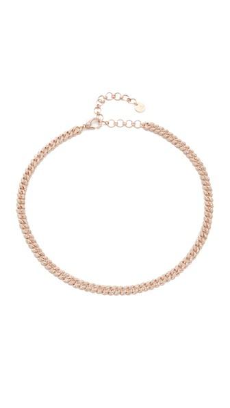 Shay Mini Pave Link Choker Necklace