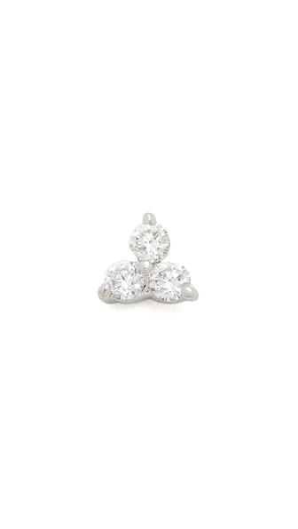 Ef Collection Diamond Trio Single Stud Earring
