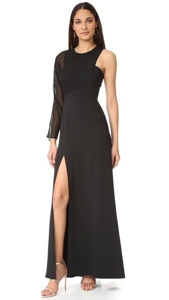 Bcbgmaxazria One Shoulder Gown