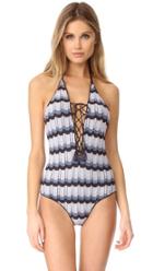 Suboo Knit Lace Up One Piece
