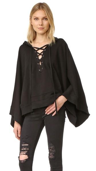 Pam Gela Lace Up Cape