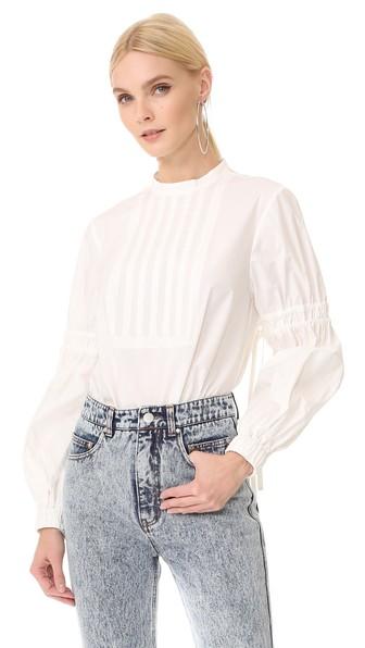Tibi Balloon Sleeve Top
