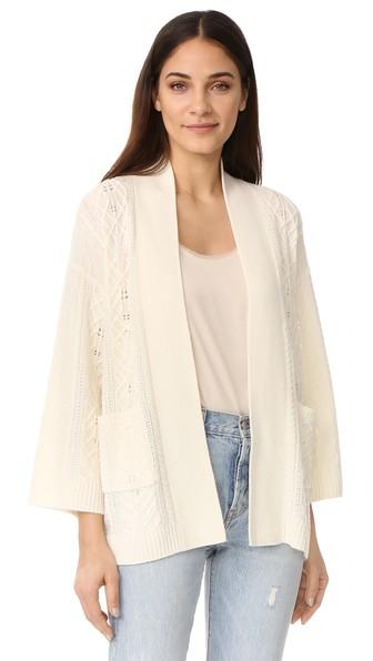 Tse Cashmere Claudia Schiffer X Tse Multi Stripe Cardigan