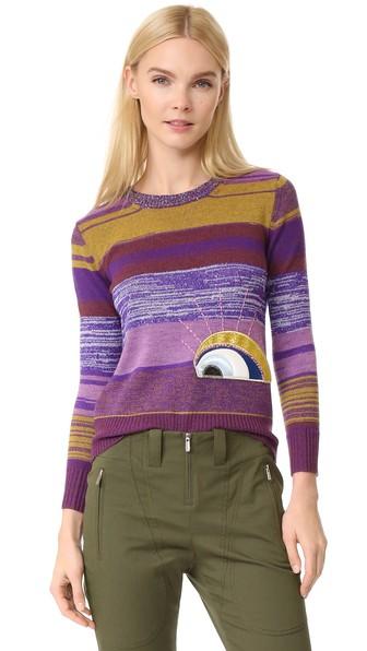 Marc Jacobs Long Sleeve Crew Neck Sweater