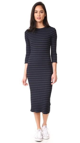 Monrow Stripe Sweater Dress