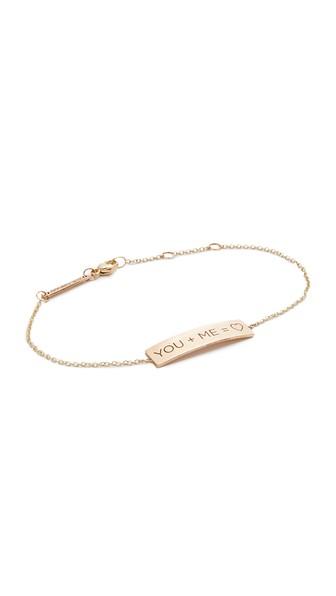 Zoe Chicco You Me Heart Bracelet