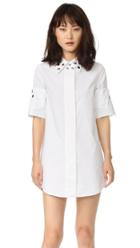 Mm6 Cinched Grommet Shirtdress