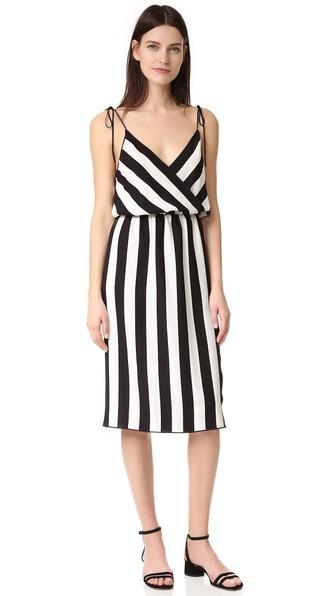 Marc Jacobs Stripe Crossover Cami Dress
