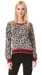 Pam Gela Leopard Print Sweatshirt