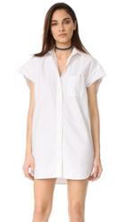 R13 Oversized Sleeveless Oxford Shirt Dress