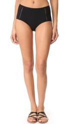 Tory Burch Solid Lattice High Waist Bottoms