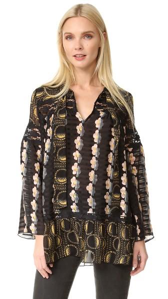 Anna Sui Cloud Daisy Deco Dot Tunic
