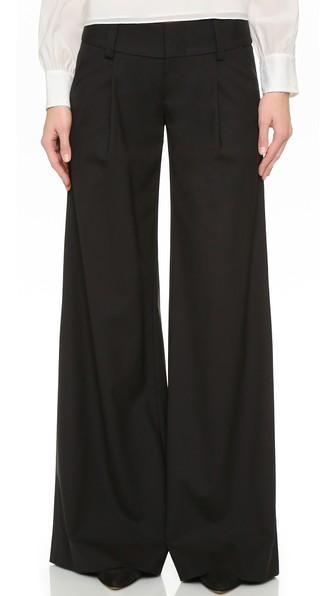 Alice Olivia Eric Front Pleat Wide Leg Pants