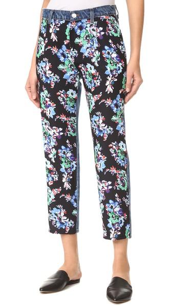 Msgm Floral Front Jeans