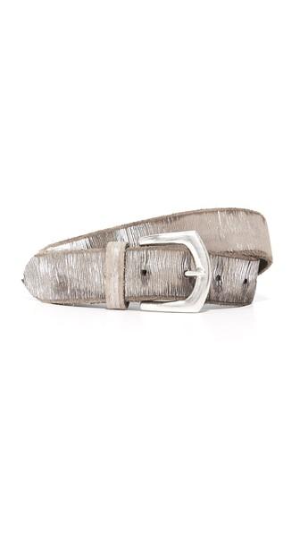 B Belt Metallic Twill Print Belt