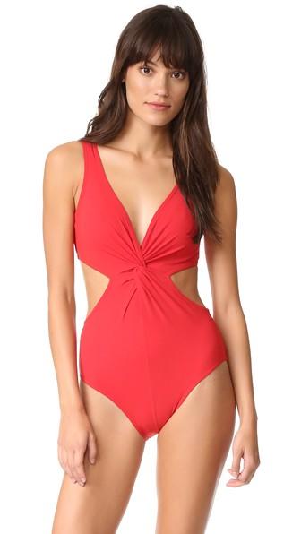 Karla Colletto V Neck Underwire Swimsuit