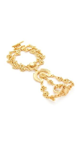 Oscar De La Renta Charm Bracelet Ring