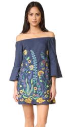 Alice Olivia Kyra Flare Sleeve Tunic Dress