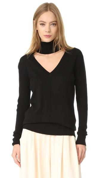 Tome Deep V Turtleneck Sweater