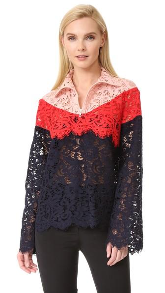 Goen J High Neck Lace Jacket