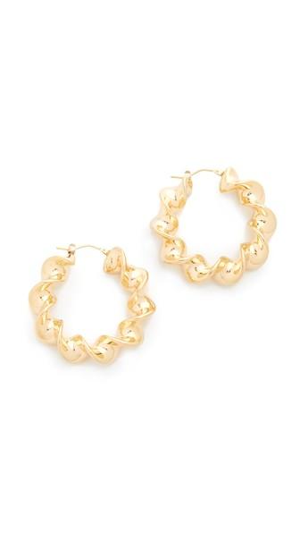 Soave Oro Twisted Hoop Earrings