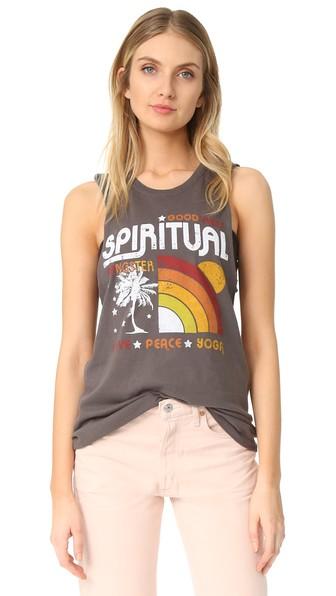 Spiritual Gangster Rainbow Sunset Rocker Tank