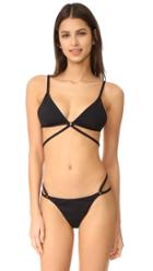 T By Alexander Wang Cutout Detail Triangle Bikini Top