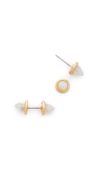 Rebecca Minkoff Spear Front Back Stud Earrings