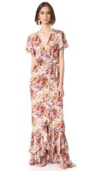 One By Auguste Beach House Frill Wrap Maxi Dress