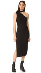 The Hours One Shoulder Collar Slit Dress
