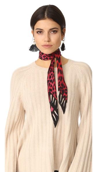 Rockins Leopard S Teeth Super Skinny Scarf