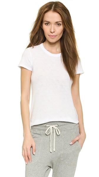 James Perse Sheer Slub Crew Neck Tee