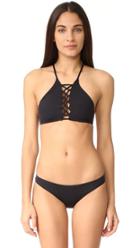 Lspace L*space Nikki Criss Cross High Neck Top