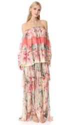 Roberto Cavalli Off The Shoulder Maxi Dress